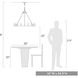 Alastair 9 Light 32 inch Matte White Chandelier Ceiling Light